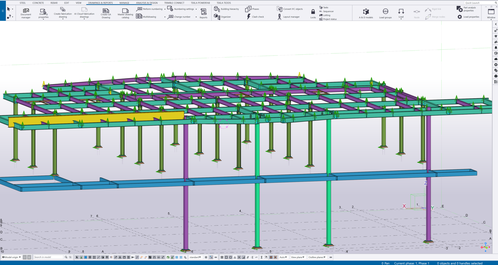 Modelo estructural 3D completo